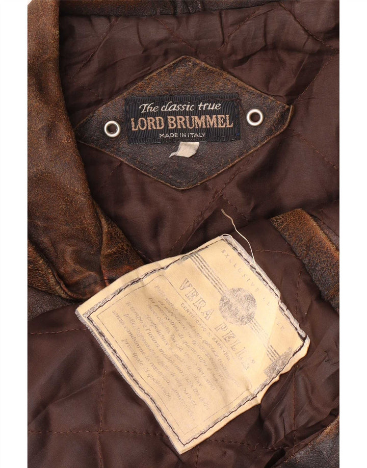 Vintage Herren Lederjacke UK 42 XL Braun