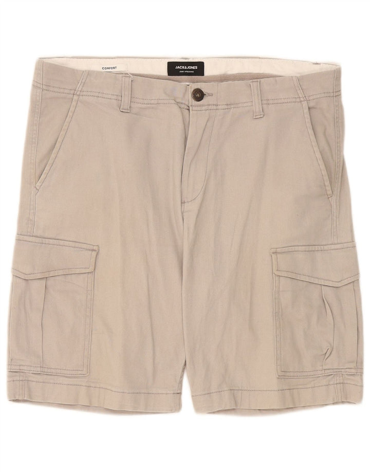 Jack & Jones Herren Cargoshorts W36 Große graue Baumwolle