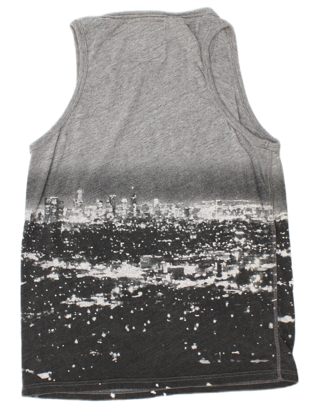 SUPERDRY Herren-Top mit Grafik, groß, Grau, Farbblock