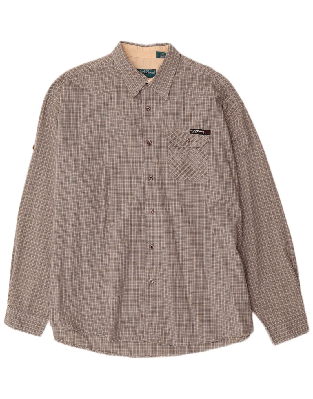 Miller & Simons Herrenhemd 2XL grau kariert Baumwolle