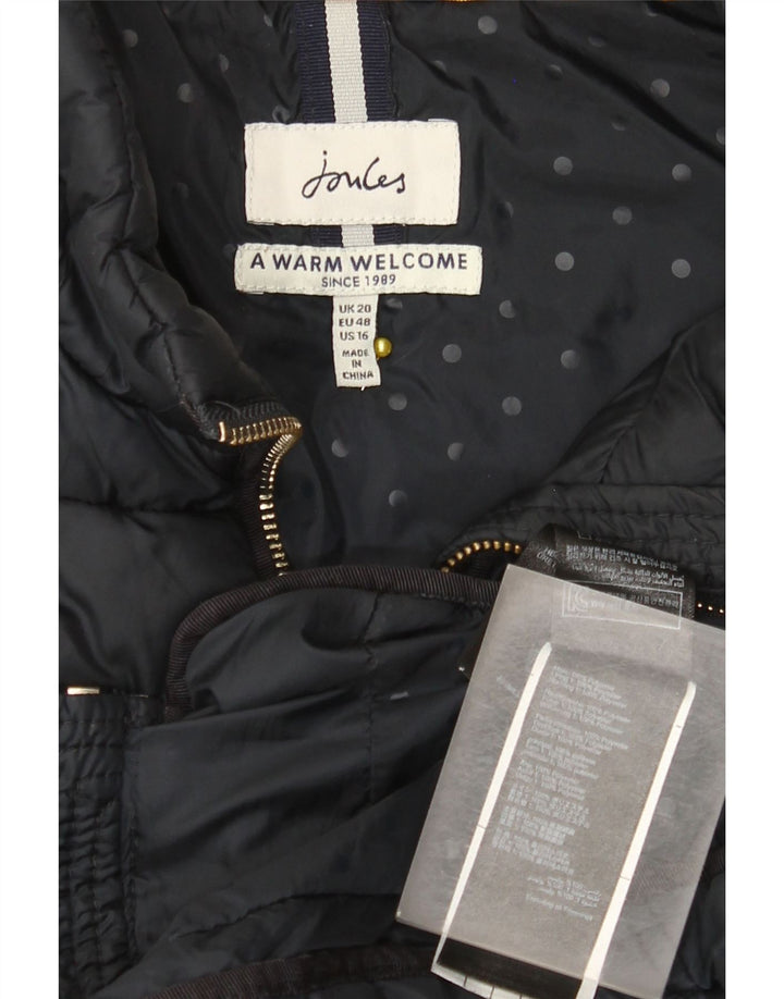 Joules Damen Wattierte Weste UK 20 2XL Marineblau Polyester