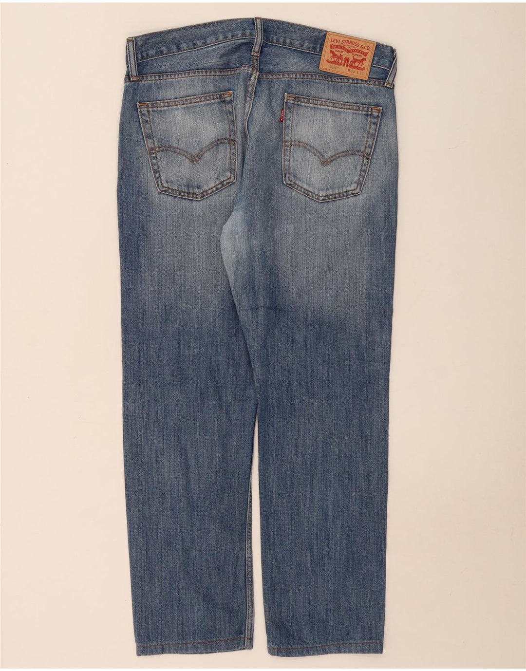Levi's Herren 514 Straight Jeans W34 L28 Blaue Baumwolle