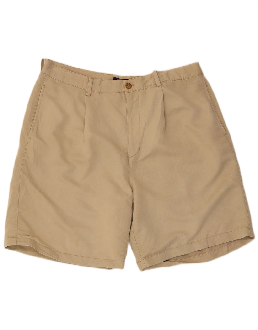 Chaps Herren Golf Pegged Chino Shorts W38 XL Beige Rayon