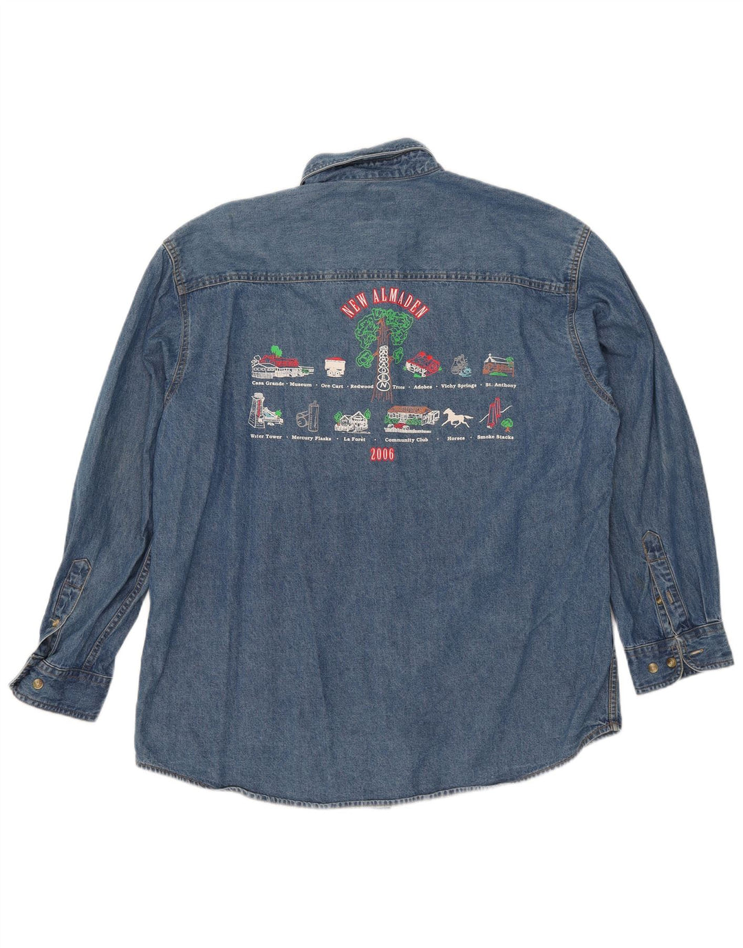 Lee Herren-Jeanshemd mit Grafik, groß, aus blauer Baumwolle