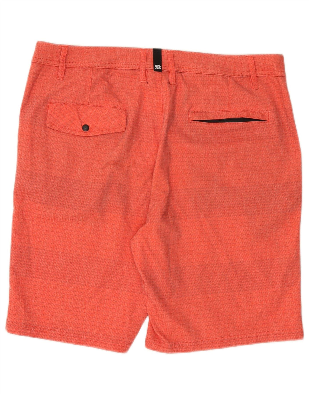 Animal Herren-Chinoshorts W34, große orangefarbene Nadelstreifen-Baumwolle