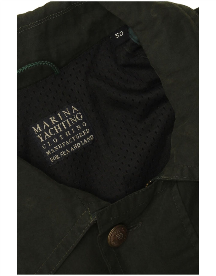 Marina Yachting Herren-Utility-Jacke IT 50 Large aus grüner Baumwolle