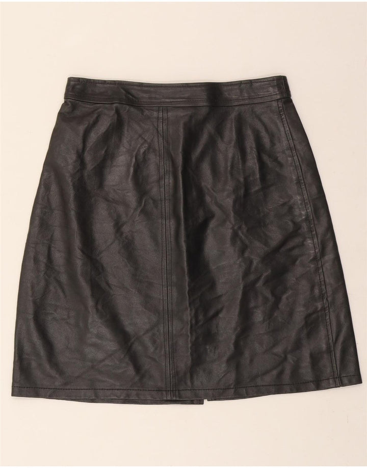 VINTAGE Womens Mini Leather Skirt IT 44 Medium W28  Green Leather Vintage Vintage and Second-Hand Vintage from Messina Hembry 