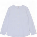 Benetton Damen Hemdbluse UK 12 Mittelblau