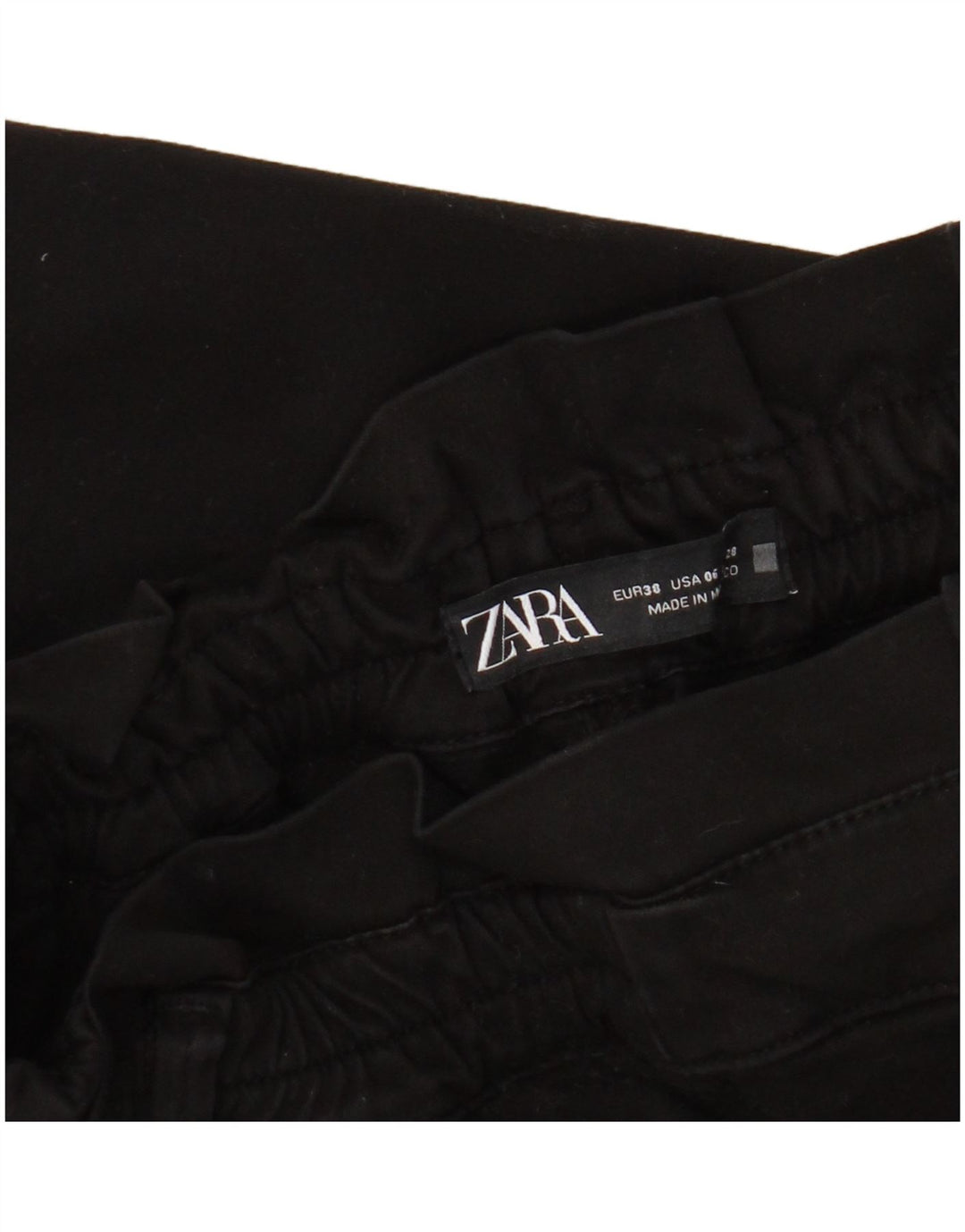 Zara Damen kurze Hose EU 38 Small W28 L24 Schwarz