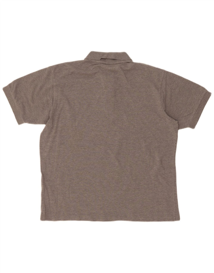 Lacoste Herren-Poloshirt mit klassischer Passform, Größe 7, große graue Baumwolle