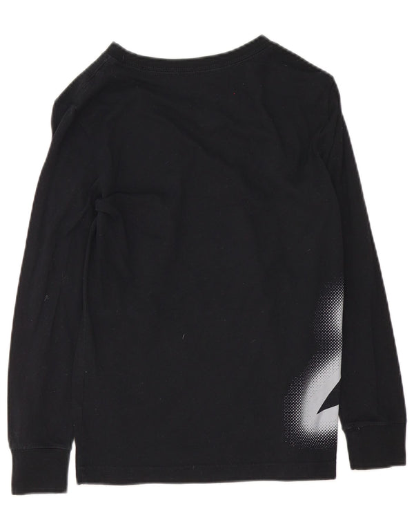 Jordan Boys Graphic Top Long Sleeve 10-11 Years Medium Black Cotton