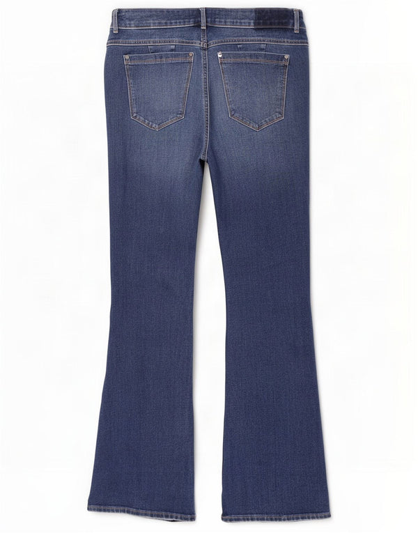 Marks & Spencer Damen Magic Slim Flared Jeans UK 14 Large W30 L30 Blau