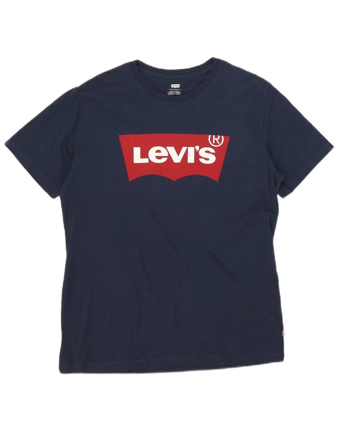 Levi's Herren-T-Shirt mit Grafik, Größe L, Marineblau