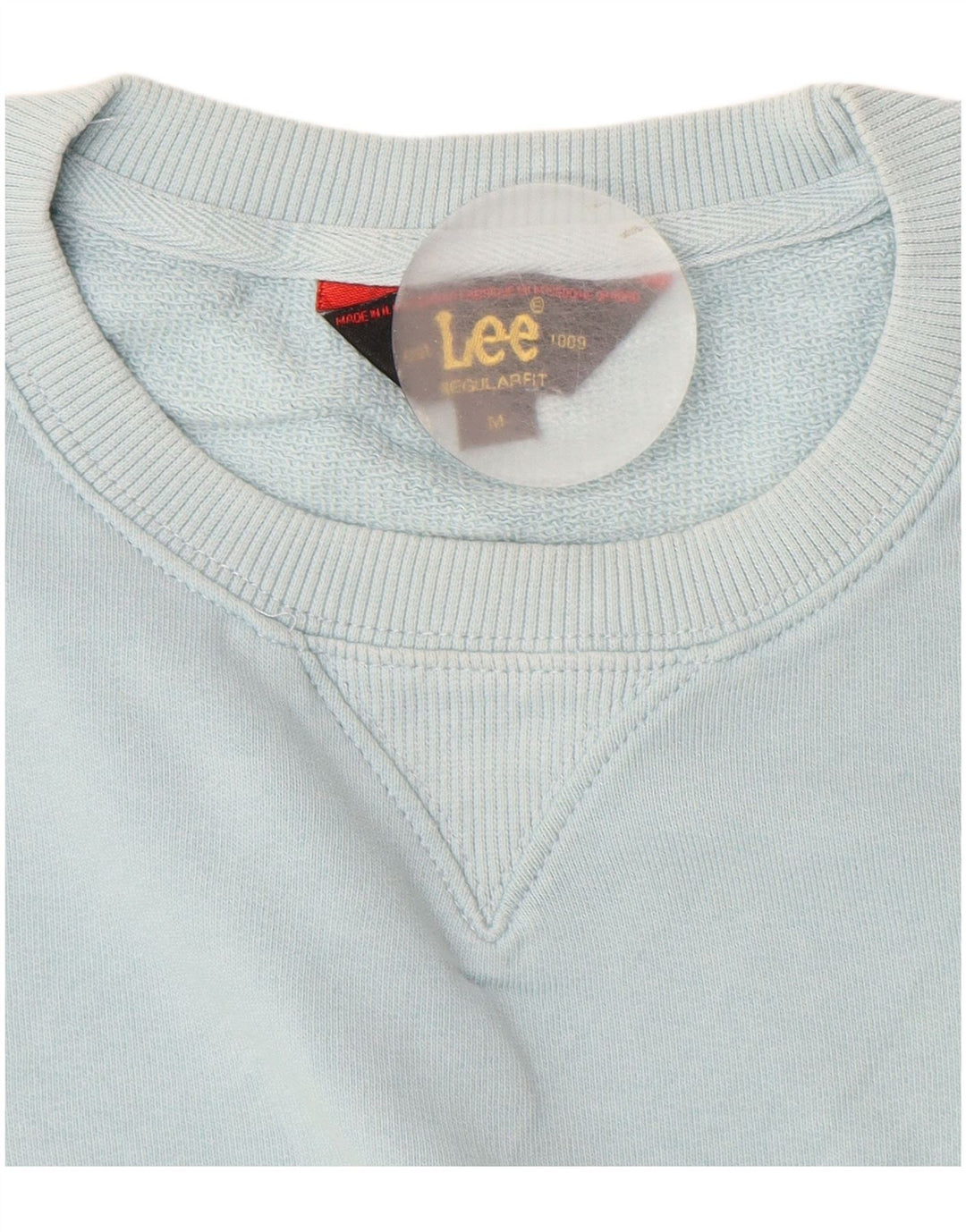 LEE Herren-Sweatshirt mit normaler Passform, mittelblaue Baumwolle
