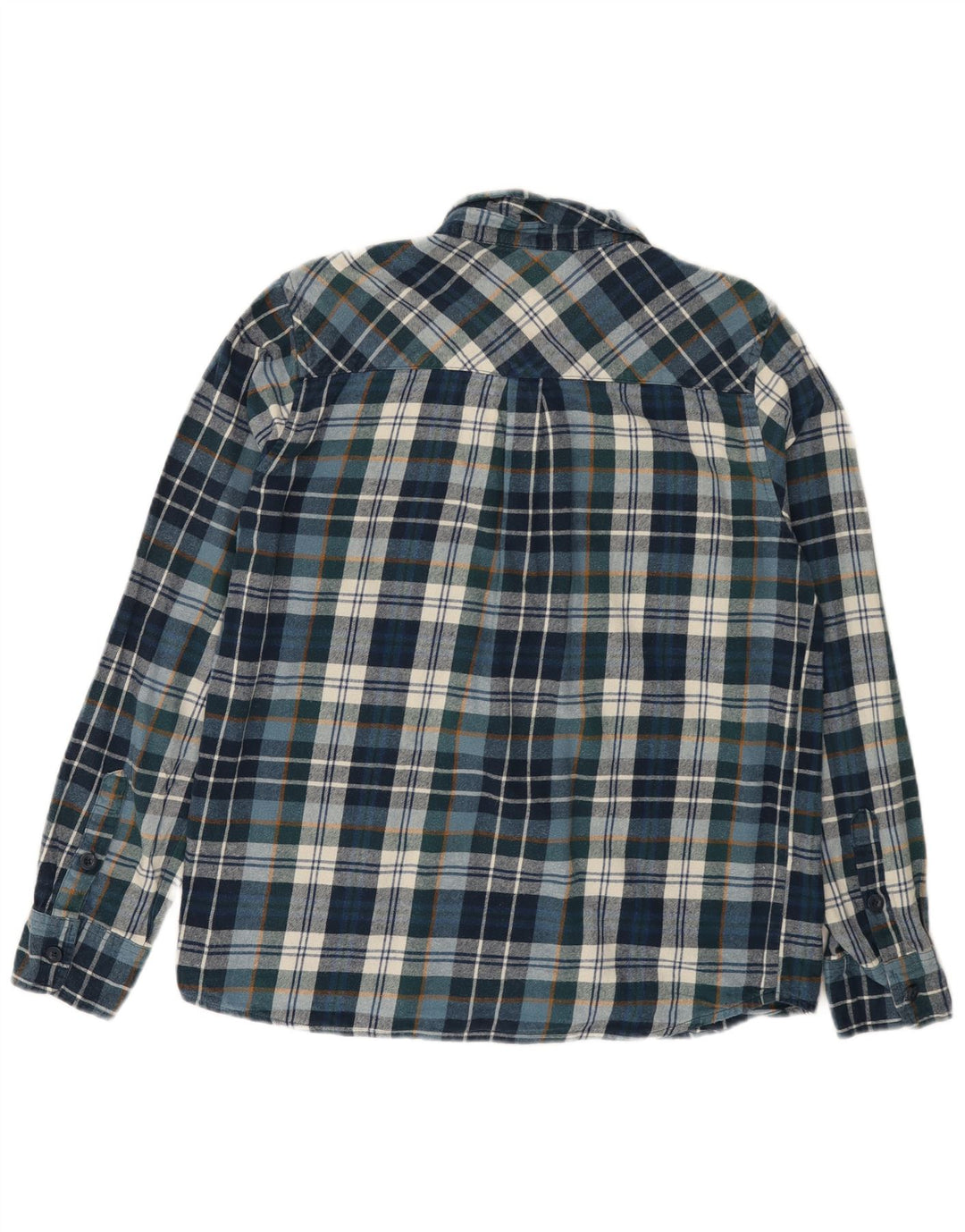 MOUNTAIN WAREHOUSE Herren-Flanellhemd, groß, blau kariert, Baumwolle