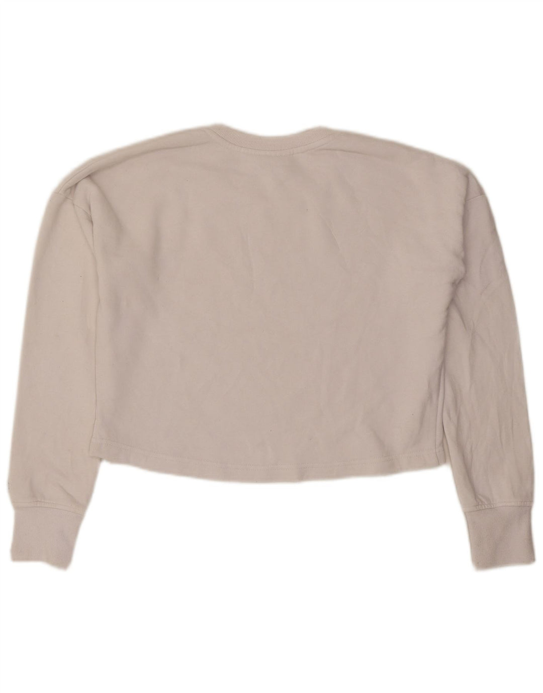 Champion Damen-Sweatshirt mit übergroßem Crop-Grafikmuster, Gr. 10, Größe S, Weiß