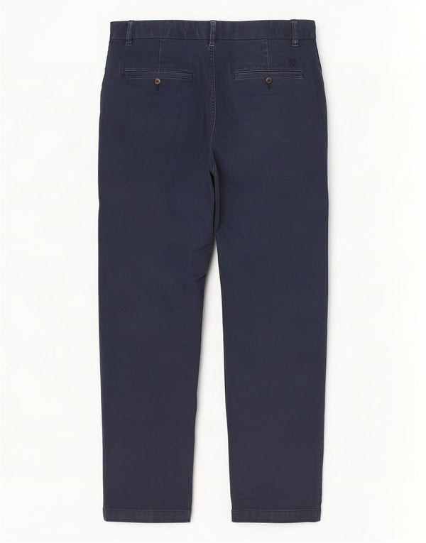 Marks & Spencer Mens Regular Fit Chino Trousers W38 L29 Navy Blue Cotton