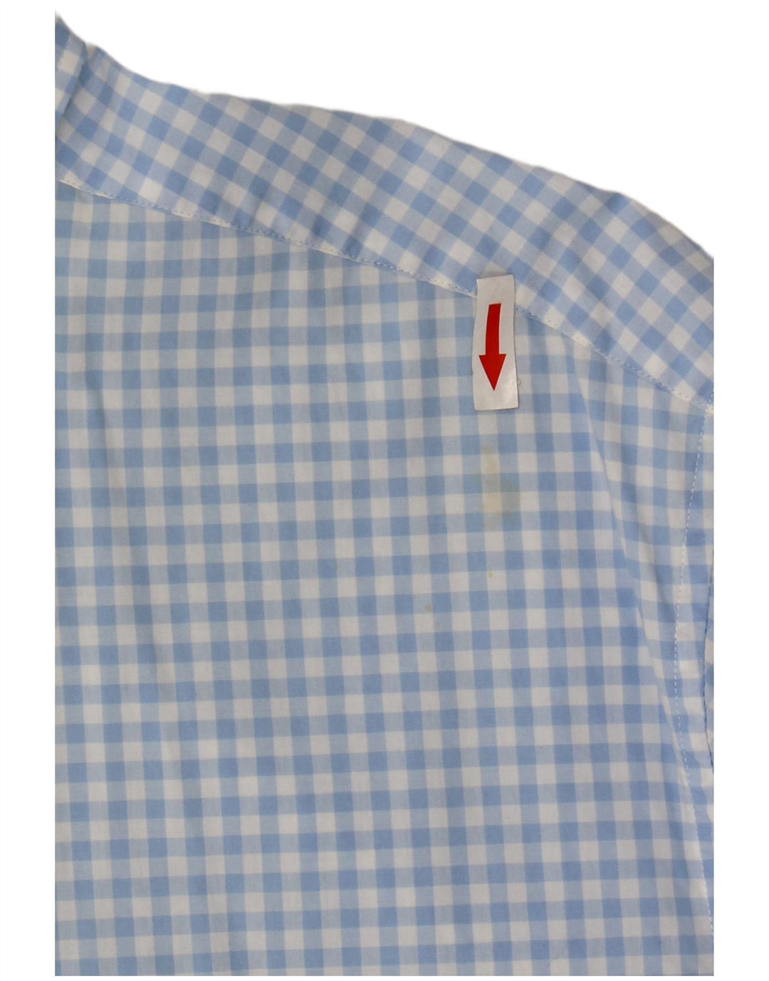 Gant Herren-Hemd mit normaler Passform, Größe 45/46, 18 2XL, blaue Gingham-Baumwolle