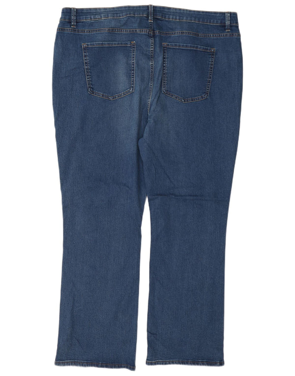Marks & Spencer Damen Eva Bootcut-Jeans mit hoher Taille, UK 22 3XL W42 L30 Blau