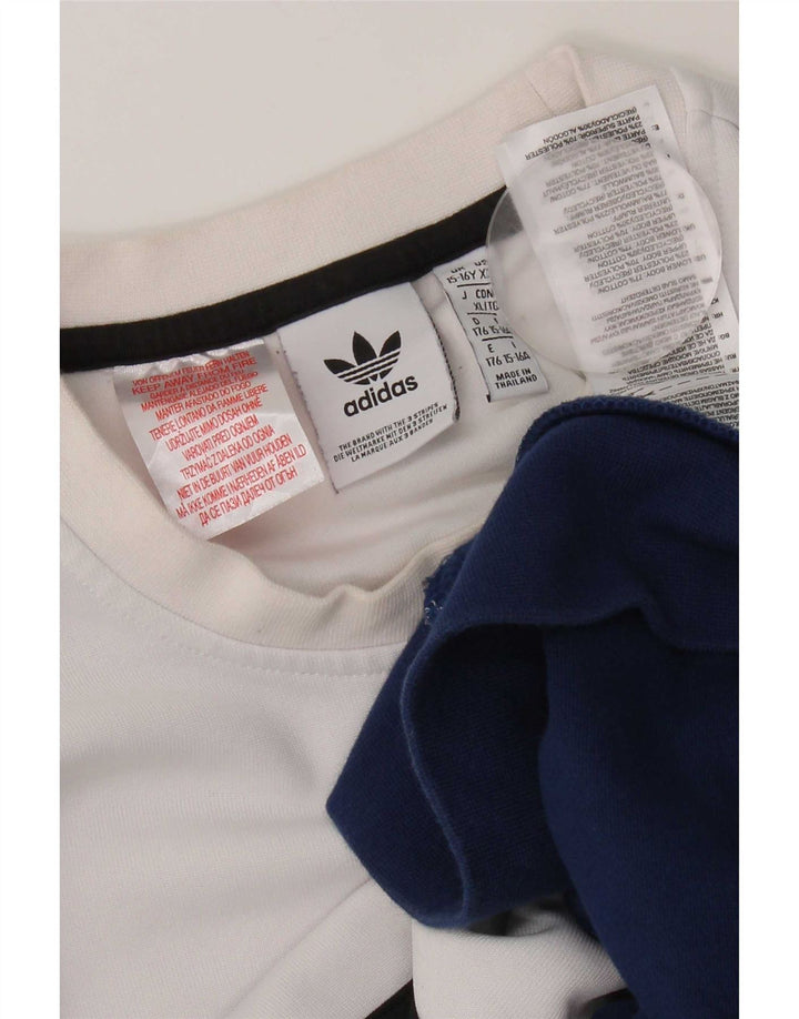 Adidas Sweatshirt mit Grafik für Jungen, 15–16 Jahre, mehrfarbig, Farbblock