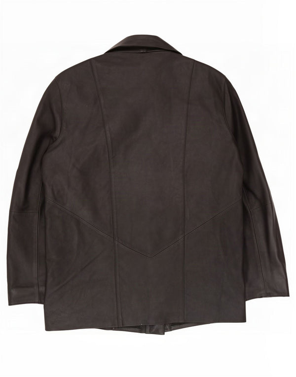 Helium Damen Lederjacke UK 16 Large Schwarz