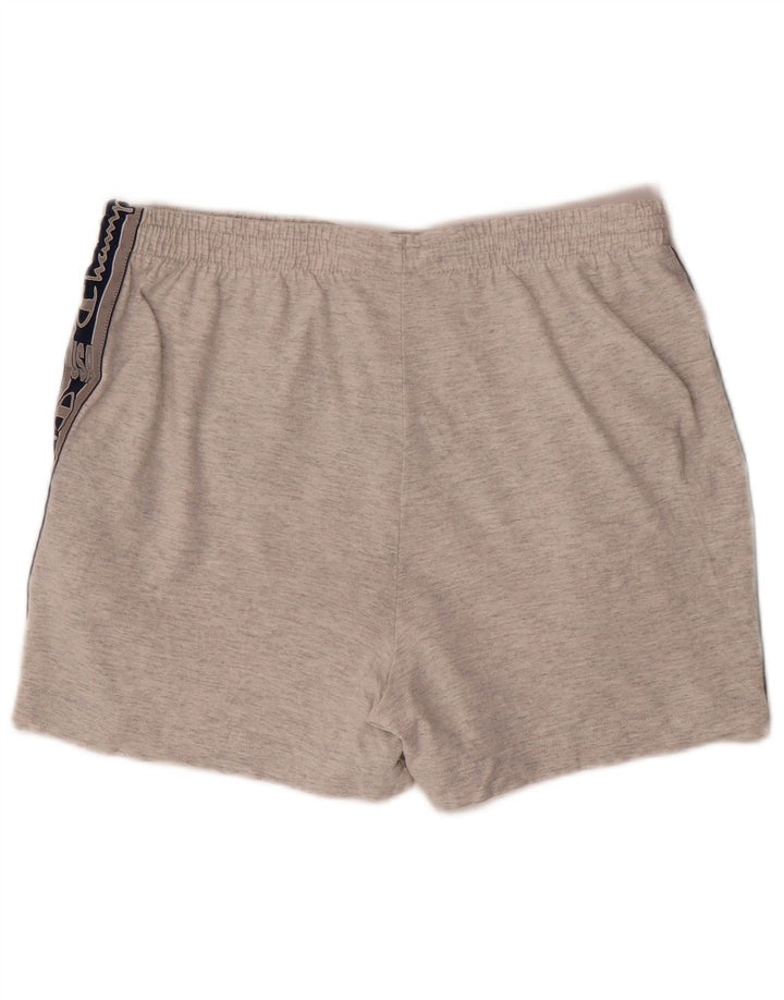 CHAMPION Herren-Sportshorts mit Grafik, Größe S, Grau, Colourblock-Baumwolle