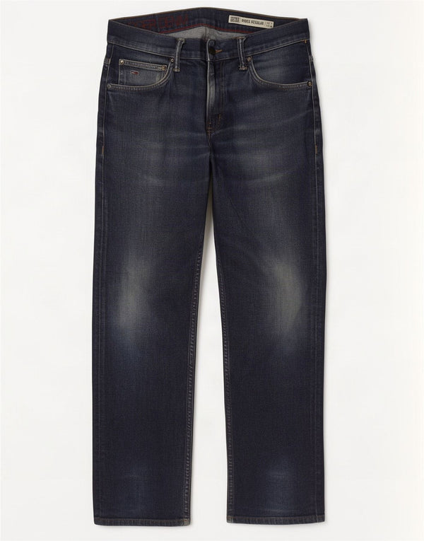 Tommy Hilfiger Herren Ryder Regular Straight Jeans W33 L30 Marineblau Baumwolle