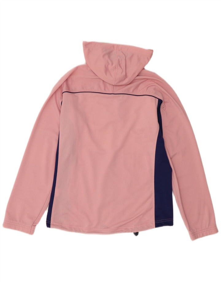 Asics Damen-Trainingsanzug mit Kapuze, Top-Jacke, UK 14, mittelrosa, Farbblock