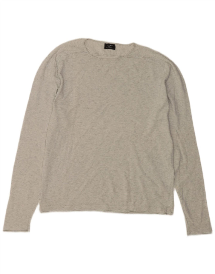 Zara Herren Top Langarm XL Grau