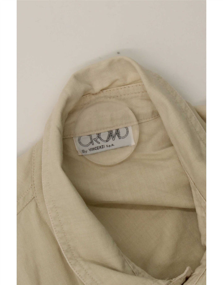 Vintage Damen Utility-Jacke UK 16 Large Beige