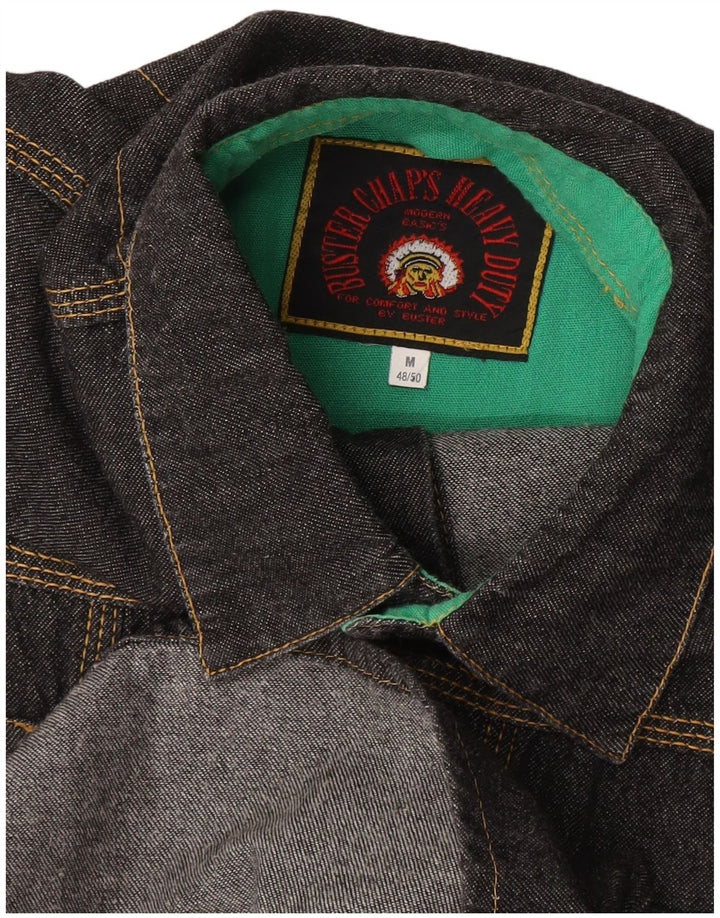 BUSTER Herren Jeanshemd IT 48/50 Medium Schwarz