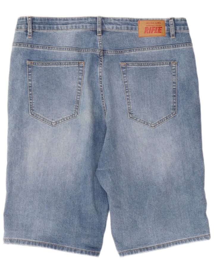 Rifle Herren Jeansshorts IT 52 XL W38 Blaue Baumwolle