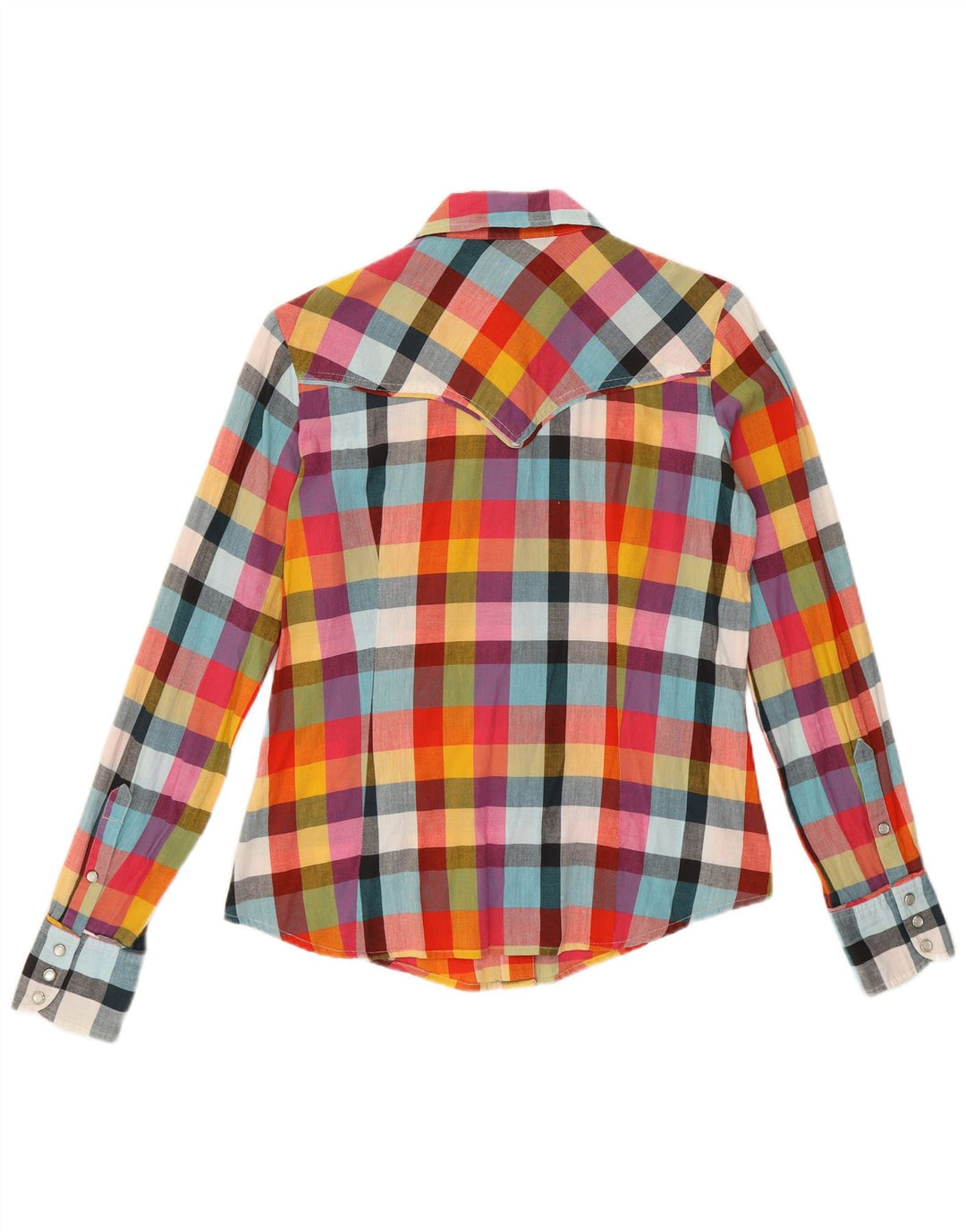 Marlboro Classics Damenhemd IT 42 Medium Mehrfarbig kariert aus Baumwolle