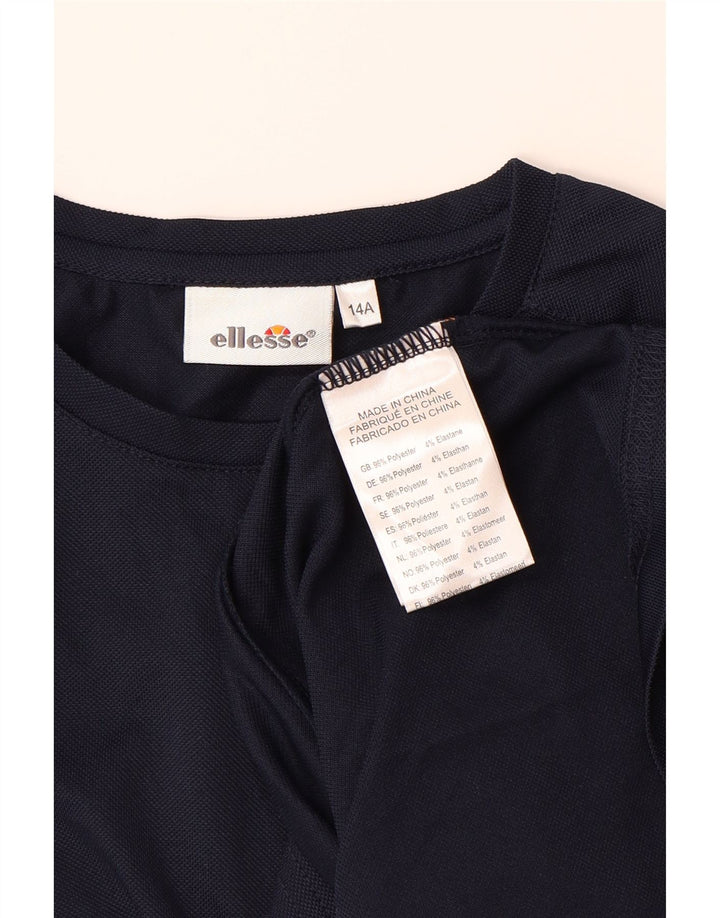 ELLESSE T-Shirt-Oberteil für Jungen, 13–14 Jahre, Marineblau, Polyester
