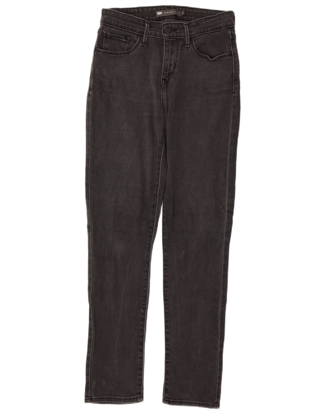 LEVI'S Damen Mid Rise Skinny Jeans US 4 Small W27 L32 Graue Baumwolle