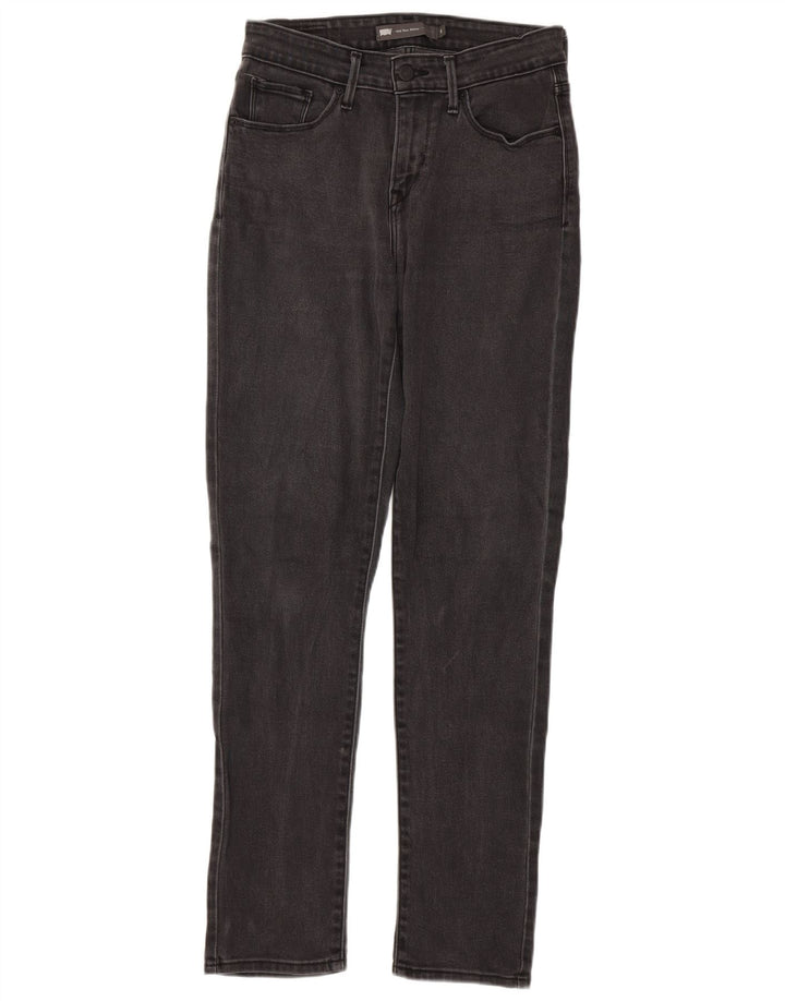 LEVI'S Damen Mid Rise Skinny Jeans US 4 Small W27 L32 Graue Baumwolle