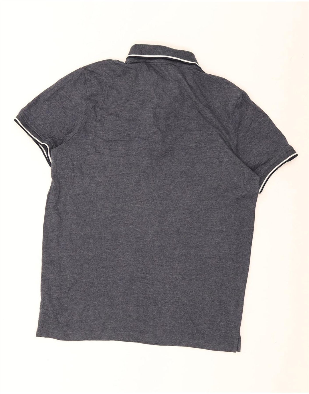 JACK & JONES Herren-Poloshirt, groß, grau gestreift, Baumwolle