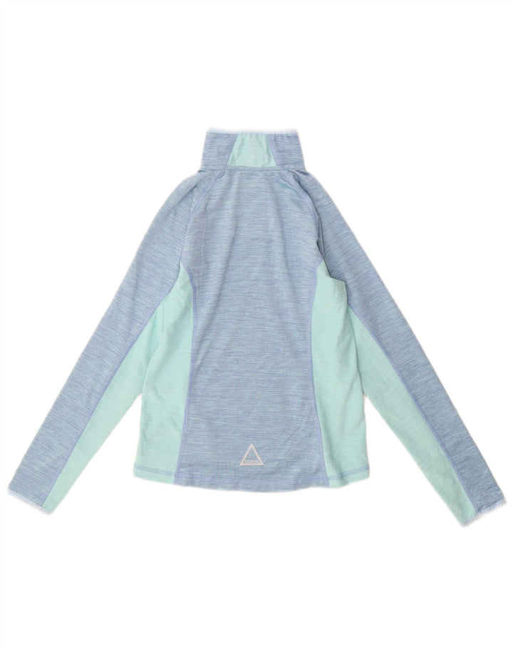 L.L.Bean Pullover-Trainingsoberteil für Mädchen, 7–8 Jahre, Größe S, Blau, Farbblock