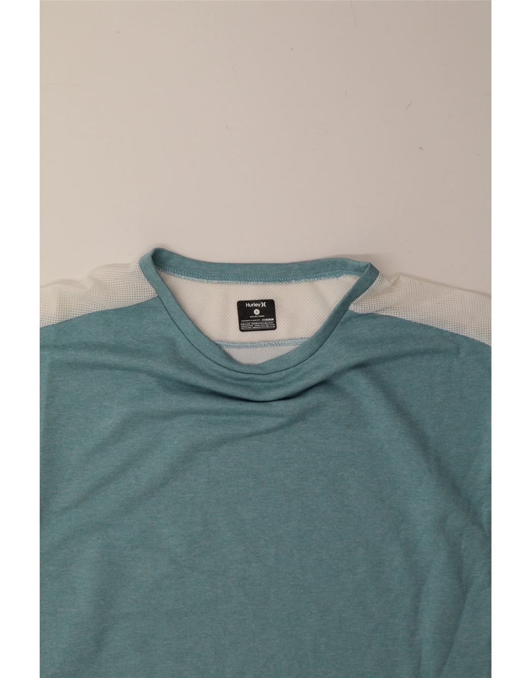 HURLEY Womens Sweatshirt Jumper UK 10 Small Blue Colourblock Polyester Vintage Hurley and Second-Hand Hurley from Messina Hembry 