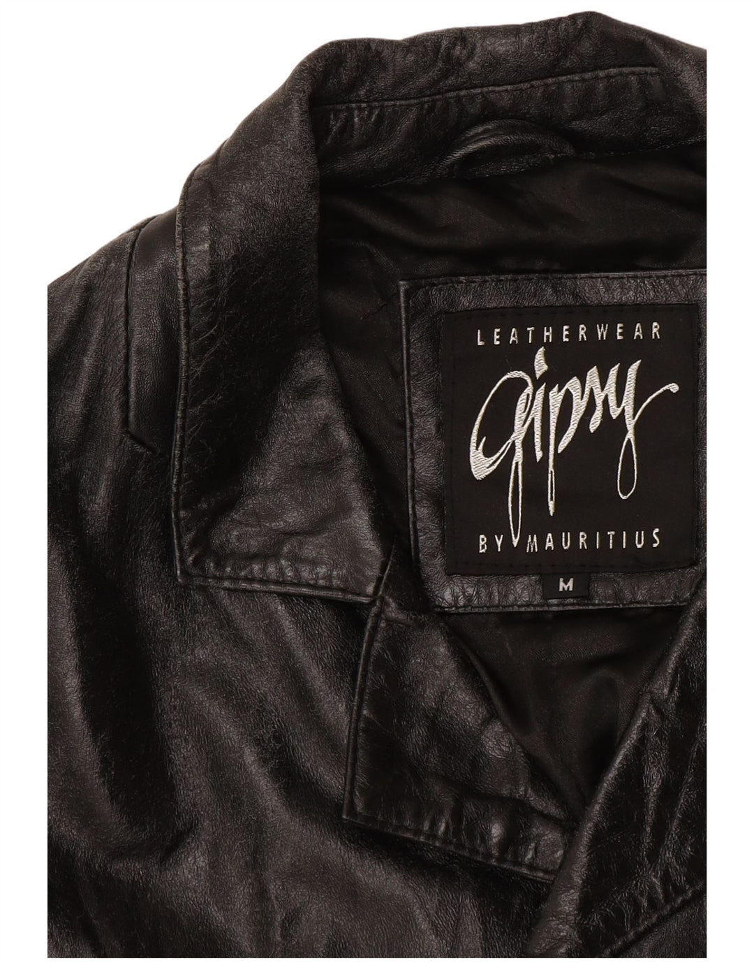 Gipsy Herren Ledermantel UK 38 Mittelschwarzes Leder