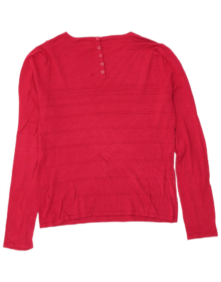 Phase Eight Damen-Pullover mit U-Boot-Ausschnitt, UK 14, Mittelrosa gestreift