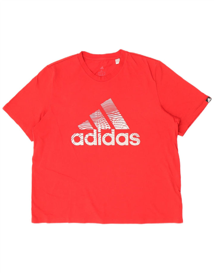 Adidas Herren Grafik T-Shirt Top XL Rot