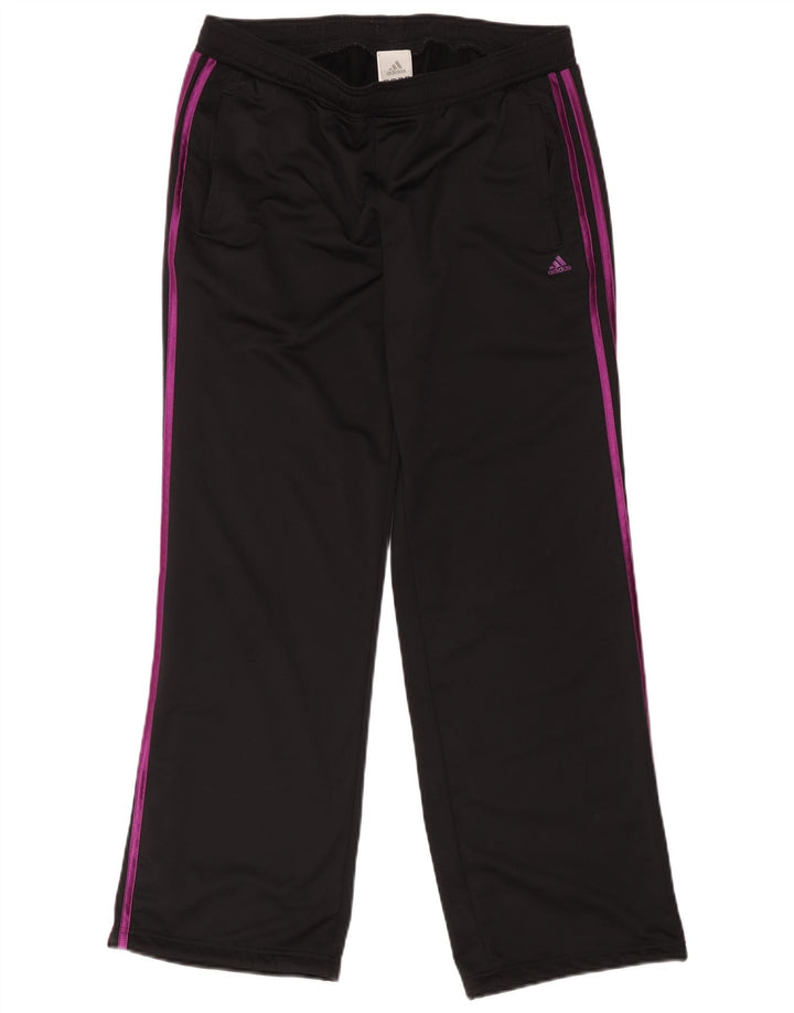Adidas Damen-Trainingshose UK 12/14 Mittelschwarzes Polyester