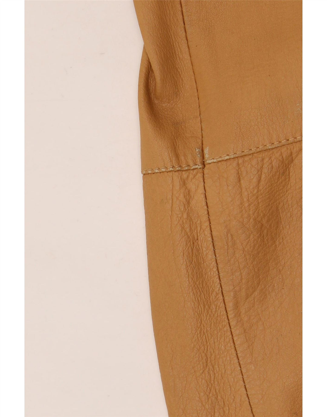 Essebi Herren Bomber-Lederjacke IT 56 3XL Beige Leder