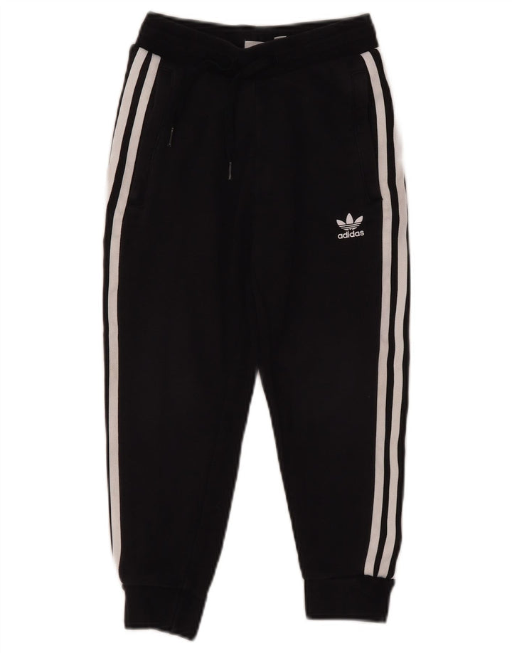 ADIDAS Jungen-Trainingshose, Jogginghose, 6–7 Jahre, schwarze Baumwolle