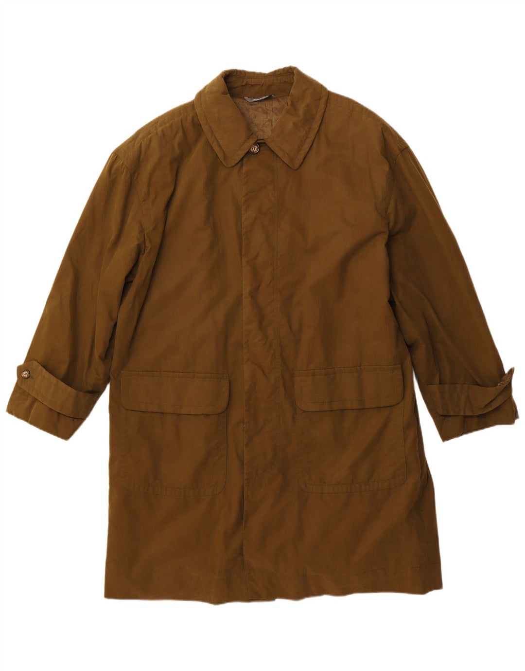 BYBLOS Herrenmantel IT 50 Large Khaki Baumwolle