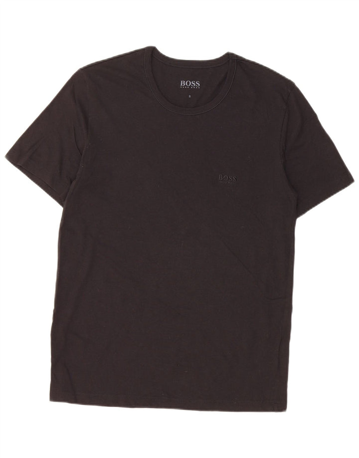 Hugo Boss Herren T-Shirt Top Small Schwarz Baumwolle