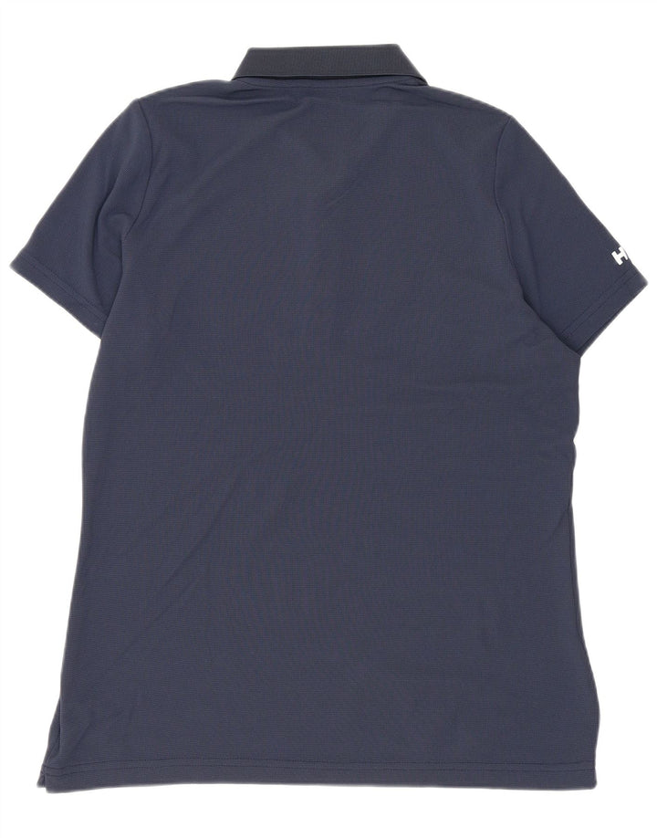 Helly Hansen Damen Poloshirt UK 14 Medium Marineblau Polyamid