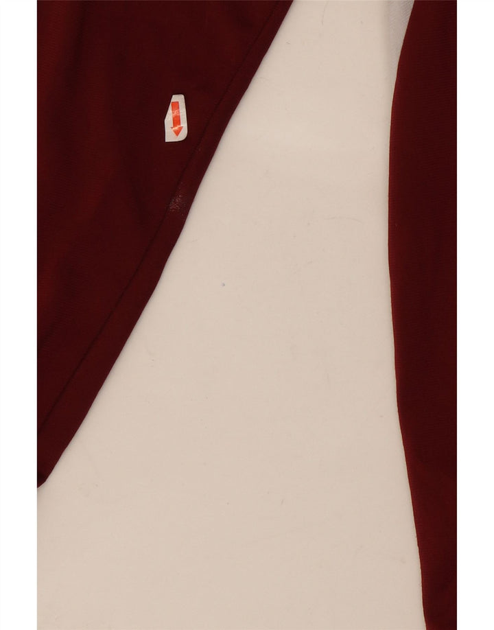 Lotto Herren-Trainingsanzug mit grafischem Oberteil, groß, Burgunderrot, Farbblock