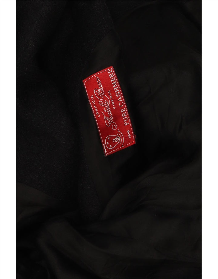 Fratelli Bacci Herrenmantel UK 40 Large Grauer Kaschmir